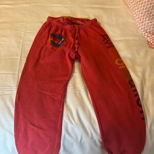 Red AV sweats